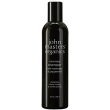 John Masters Organics - Shampoing Volume bio Romarin et Menthe poivrée pour cheveux fins et sans volume