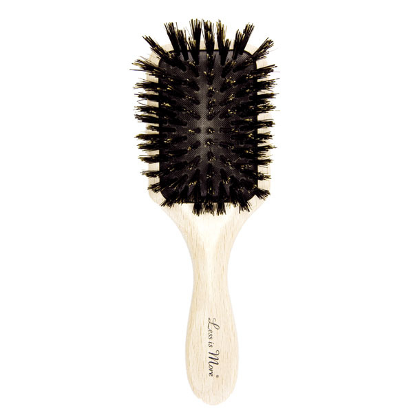 Brosse plate cheveux en bois et poils de sanglier - Less Brosse plate cheveux en bois et poils de sanglier - Less