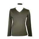 Classic V Caviar - T-shirt col V solde