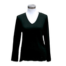 Pull V cachemire Encre de Chine
