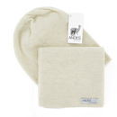 Ensemble Una blanc - &eacute;charpe & bonnet