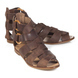 Spartiates Gladdys - Cuir tann&eacute; v&eacute;g&eacute;tal marron soldes