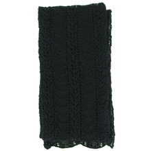 Echarpe l&eacute;g&egrave;re Flor noire en Cashlama