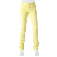 Jeans Regular taille mi-haute "18h" jaune Citron