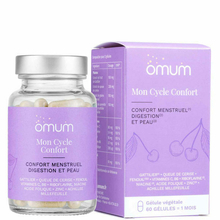 Omum - Mon cycle confort : Complément confort menstruel, digestion & peau