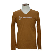 T-Texte Mona Lisa - T-shirt col V