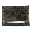 Porte-carte Slither reptile marron
