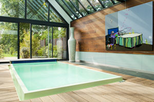 Bassin de la piscine du spa Noh&egrave;m &agrave; la Mare aux Oiseaux