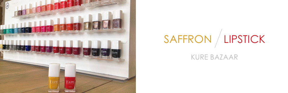 Saffron & Lipstick : les 2 nouveaux vernis Kure Bazaar