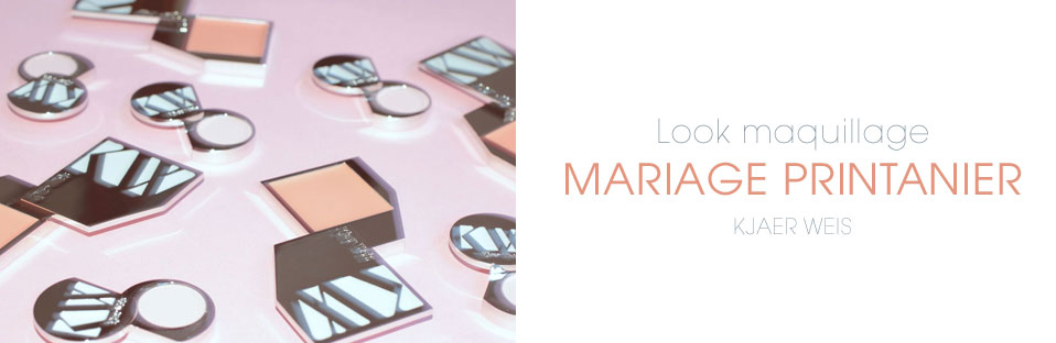 Le look maquillage printanier de mariée de Kjaer Weis