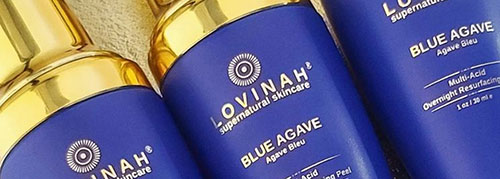 Le nouveau peeling resurfaçant de nuit à lagave bleu de la marque Lovinah