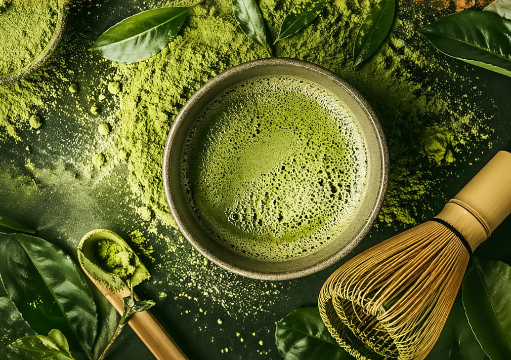 Parfums de niche au th&eacute; matcha : fra&icirc;cheur v&eacute;g&eacute;tale & douceur lact&eacute;e &agrave; l'&eacute;l&eacute;gance contemporaine