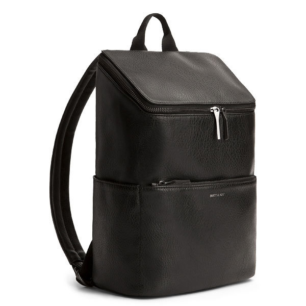amp; dos Nat vegan cuir Brave à Sac noir Matt en xHP5q8nUzw