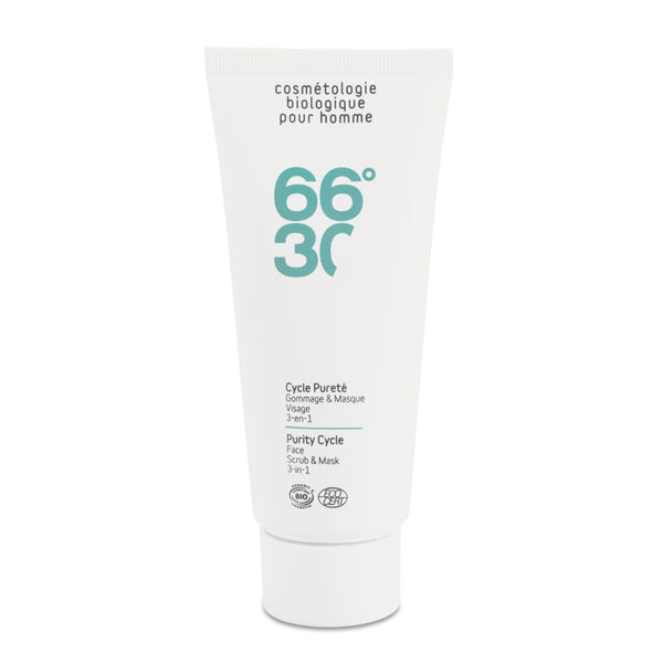 Masque et exfoliant gommage bio homme  66\u00b030