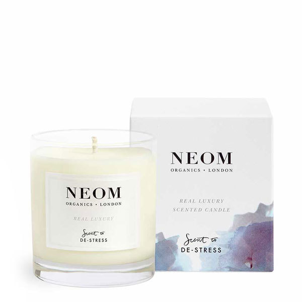 Neom Luxury Organics - Bougie parfumée bio Real Luxury - Jasmin, lavande & Bois de rose