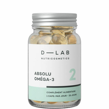 D-Lab - Complément alimentaire pour peau sèche 100% naturel Absolu Oméga 3