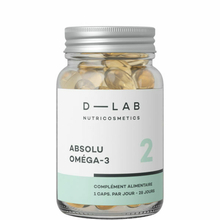 Absolu Oméga-3 - Peau sèche & extra-sèche D-Lab - Complément alimentaire pour peau sèche 100% naturel Absolu Oméga 3