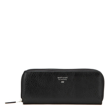 Portefeuille DL noir Matt & Nat - Portefeuille DL en cuir vegan noir
