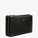 Matt & Nat - Pochette Triplet en cuir vegan noir