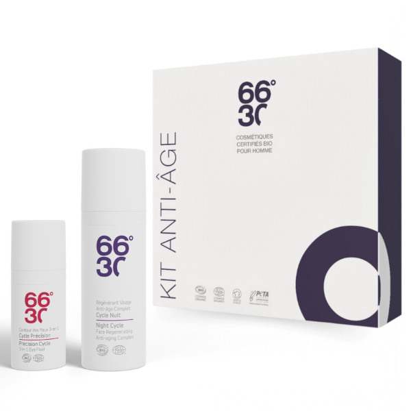 66°30 - Coffret cadeau soins bio Pack Nuit anti-âge 66°30 - Coffret cadeau soins bio Pack Nuit anti-âge