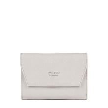 Portefeuille Vera S blanc-gris "ash" Matt & Nat - Portefeuille Vera S en cuir vegan ash