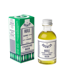 Huile Barbe et Visage - Chanvre & Raisin (Brillance et vigueur de la barbe) Le Baigneur - Huile à barbe bio Chanvre & Raisin