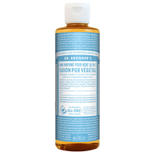 Savon liquide 18-en-1 sans parfum - Peau sensible & bébé Dr. Bronner - Savon liquide naturel sans parfum - Peau sensible & bébé