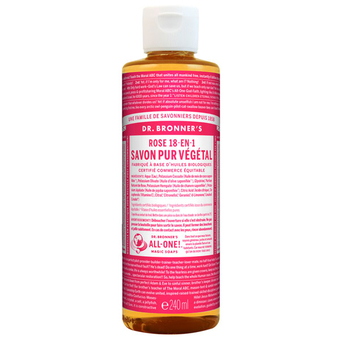 Savon liquide 18-en-1 Rose Dr. Bronner - Savon liquide naturel Rose
