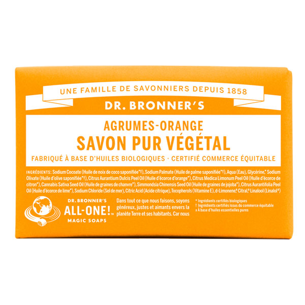 Dr. Bronner - Pain de savon Agrumes