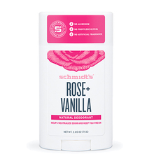 Déodorant naturel en stick Rose + Vanille Schmidt's - Déo naturel en stick Rose + Vanille