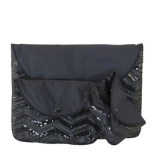 Pochette Nïka (S-M-L) - Noir & Sequins La Vie devant Soie - Pochette Nïka (S-M-L) - Noir & Sequins
