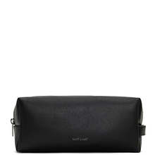 Trousse de toilette Blair - Noir Matt & Nat - Trousse de toilette vegan noire Blair