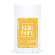 Déodorant naturel en stick Ananas & Coco - Peau sensible & réactive Schmidt's - Déodorant naturel en stick parfum Ananas & Coco pour peau sensible