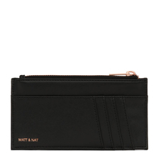 Portefeuille Nolly - Noir Rose Gold Matt & Nat - Portefeuille Nolly en cuir vegan noir