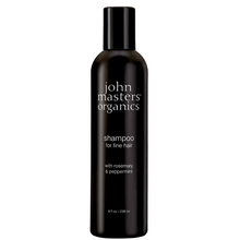 John Masters Organics - Shampoing Volume bio Romarin et Menthe poivrée pour cheveux fins et sans volume