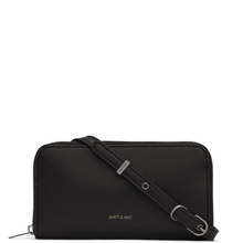 Portefeuille Inver - Noir Matt & Nat - Portefeuille Inver en cuir vegan noir