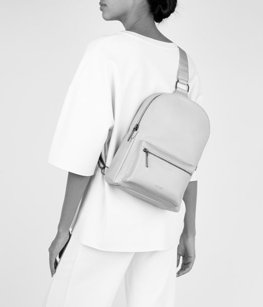 Sac a dos Voas en cuir vegan noir Matt Nat