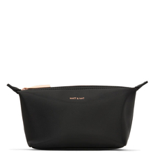 Matt & Nat - Trousse de toilette Abbi Mini en simili cuir vegan noir