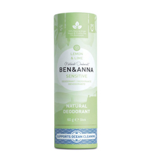 Ben & Anna - Déodorant sensitive en stick Lemon & Lime