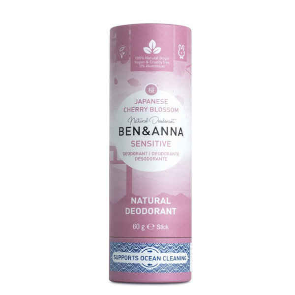 Ben & Anna - Déodorant sensitive en stick Cherry Blossom