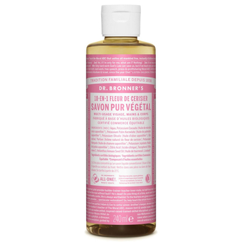 Savon liquide 18-en-1 Fleur de cerisier Dr. Bronner - Savon liquide naturel Fleur de cerisier