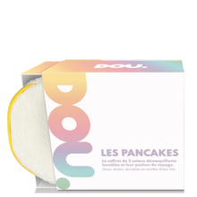 Boîte de 3 pancakes démaquillants lavables Dou - La boîte de 3 pancakes