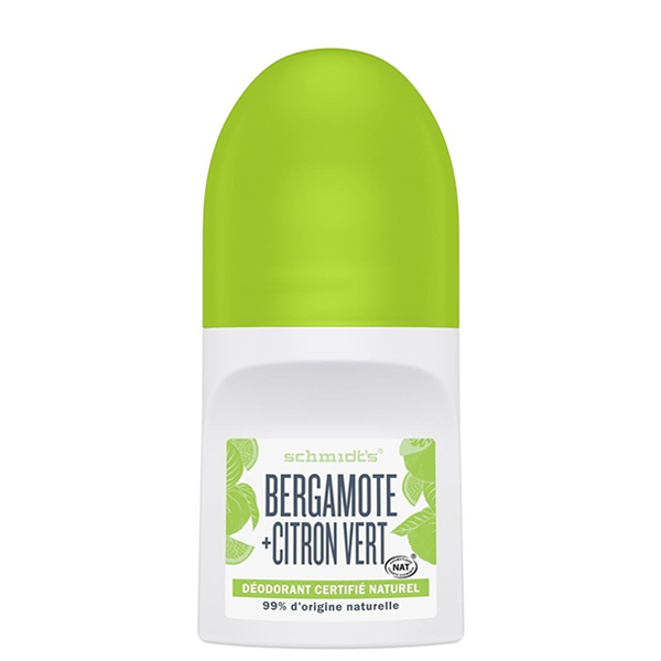 Schmidt's - Déo naturel roll-on Bergamote + Citron vert