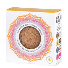 Eponge Konjac Camomille & Argile rose - Peau sensible The Konjac Sponge Company - Eponge Konjac Camomille & Argile rose