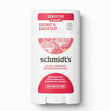 Déodorant naturel en stick Coco & Kaolin - Peau sensible & réactive Schmidt's - Déodorant naturel en stick parfum Coco & Kaolin - Peau sensible & réactive