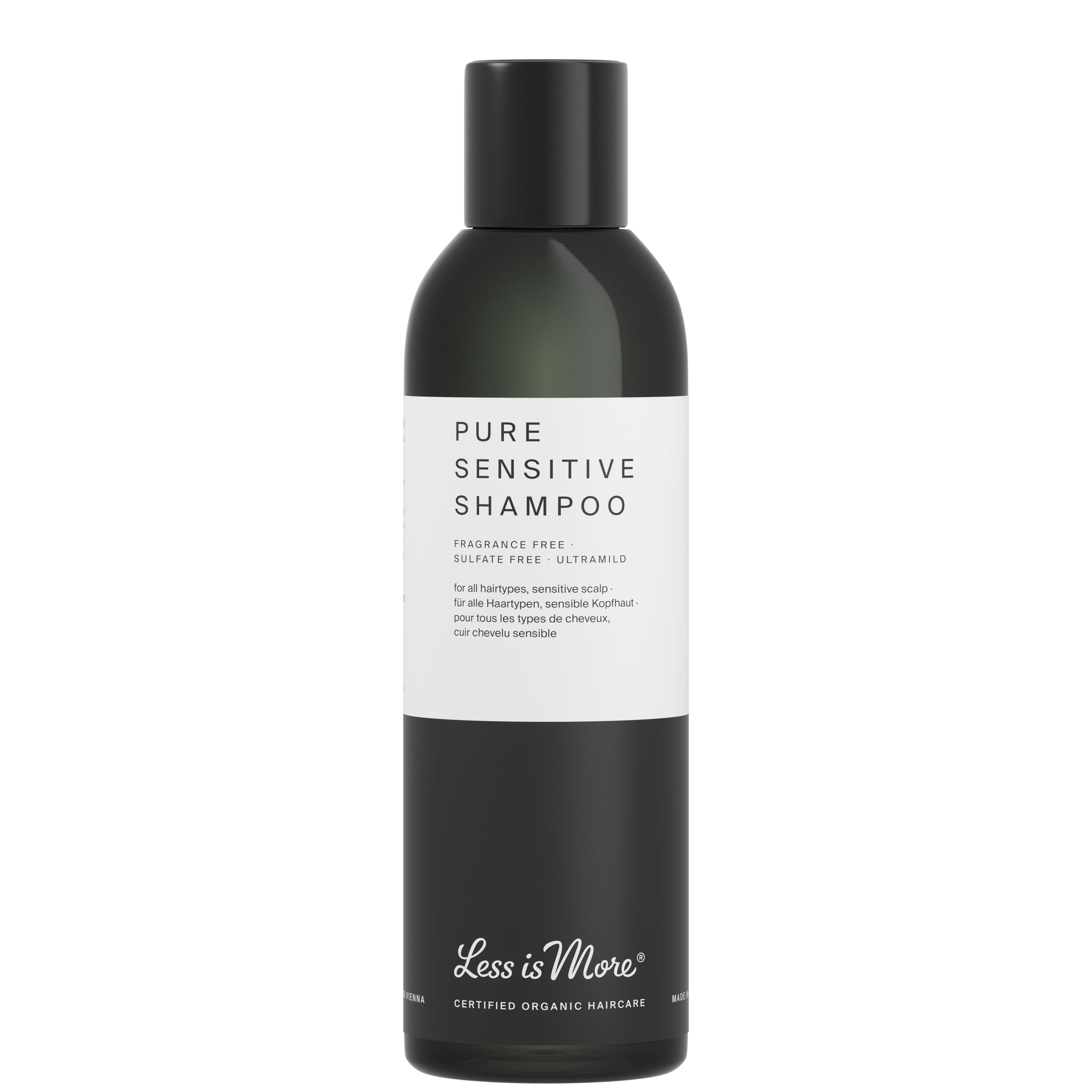 Less is More - Pure Sensitive Shampoo - Shampoing bio sans parfum pour cuir chevelu sensible, irritations ou allergies