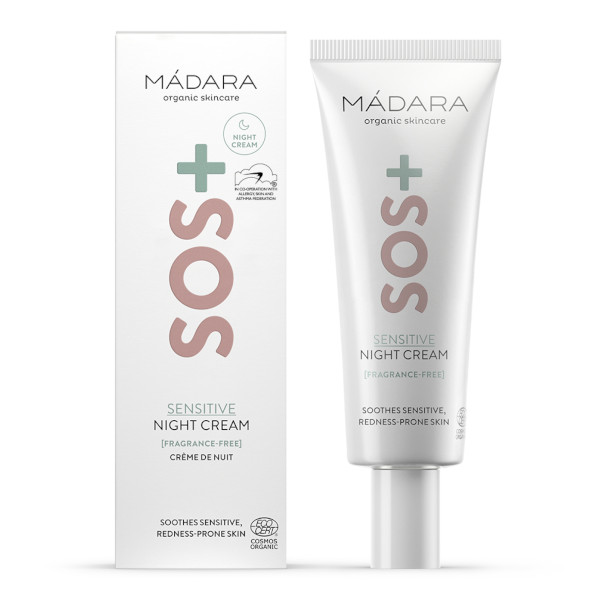 Madara - SOS+ Sensitive Night cream - Crème de Nuit pour peau sensible