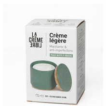 La Crème Libre - Crème légère avec son pot Vert Canard