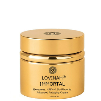 Immortal - Crème anti-âge avancée Lovinah - Immortal - Exosomes, NAD+ & Bio-Placenta Cream