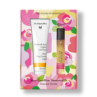 Dr. Hauschka - Coffret Crème de jour légère à la rose + Parfum offert